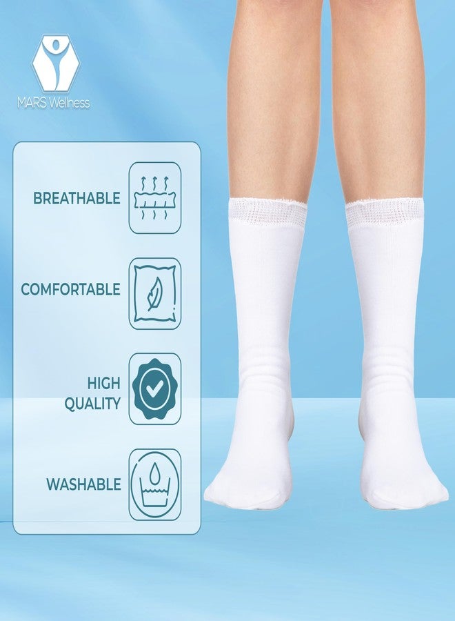 MARS WELLNESS Walking Boot Sock Liner - Low Top Short Cam Walker Boot Liner - 15 Inch walker Sock - 2 Socks - Image 5